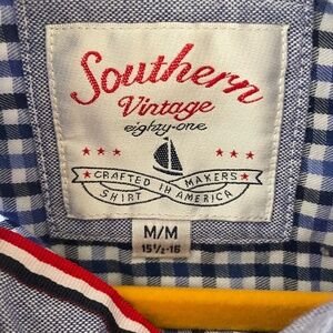 Southern Vintage Eighty-one Long-sleeved Plaid Button-down Shirt